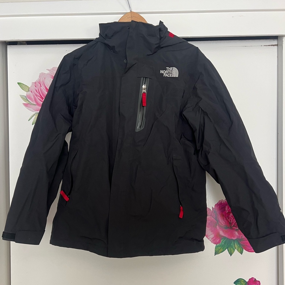 Youth boys north face rain jacket size large (14/16)